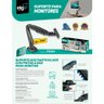 Suporte Articulado para Monitor 15 a 34 Ajuste de Altura e Pistão a Gás F80n Elg - 7