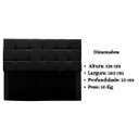 Ver mais imagens de Cabeceira Cama Box Estofada Queen 160 Cm Bianca Suede Preto