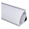 Perfil Sobrepor Canto 45º P/ Fita de Led 3m - Branco - 1