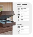 Ver imagem 5 de Cama Box Baú Casal + Colchão Prime Espuma D45 Marrom Suede Marrom/marrom