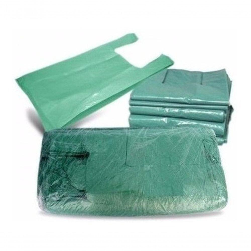 Sacola Reciclada Verde 60 Cm X 80 Cm Pacote com 5kg 150 Und - 2