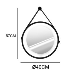 Espelho Modelo Adnet 40cm Led Integrado Branco Frio - 3