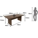 Ver imagem 4 de Mesa de Reunião para Escritório Grande Nogal