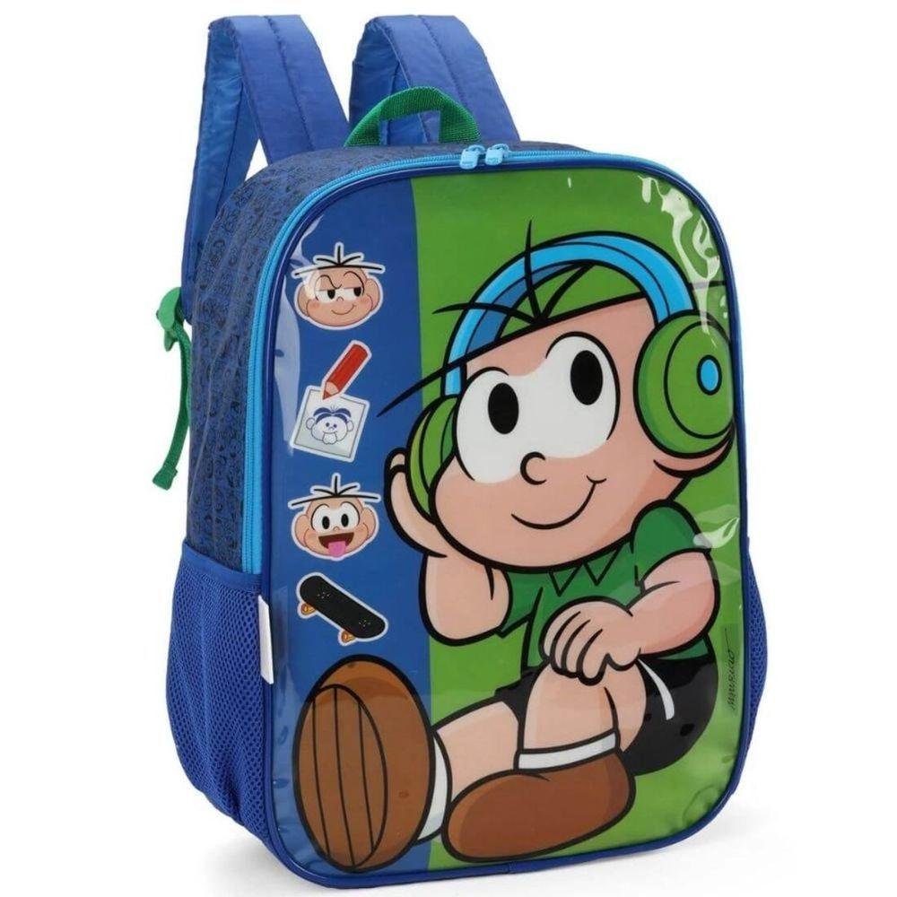 Mochila Costas Infantil Turma da Monica Cebolinha Luxcel | MadeiraMadeira