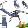 Cadeira Espreguiçadeira Praia Reclinavel Dobravel Verao Piscina Jardim Quintal Descanso Lazer Pescar - 1