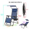 Cadeira Espreguiçadeira Praia Reclinavel Dobravel Verao Piscina Jardim Quintal Descanso Lazer Pescar - 2