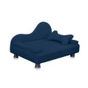 Ver imagem 1 de Mini Sofá Cama Divã Pet Cães e Gatos Orgânico Confortável e Reforçado Suede