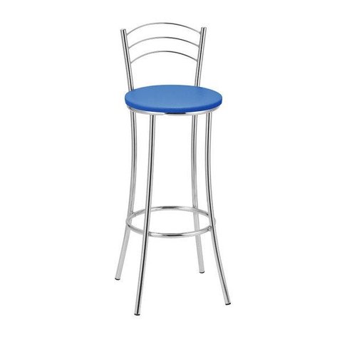 Kit 2 Banquetas Cromadas BC26A de Metal e Assento Espuma D15 Treparoni