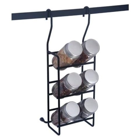 Porta Temperos com 6 Potes de Vidro Jomer 2468