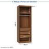 Guarda-Roupa Modulado 3 Peças 5 Portas Arani CabeCasa MadeiraOriginals - 5