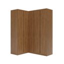 Ver imagem 3 de Guarda-Roupa Planejado 3 Peças 5 Portas Arani CabeCasa MadeiraOriginals Marrom/Cinamomo