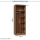 Ver imagem 6 de Guarda-Roupa Modulado 3 Peças 5 Portas Arani CabeCasa MadeiraOriginals
