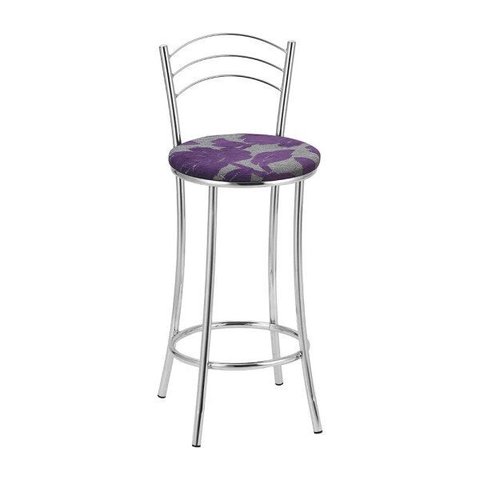 Kit 2 Banquetas Cromadas BC26B de Metal e Assento Espuma D15 Treparoni