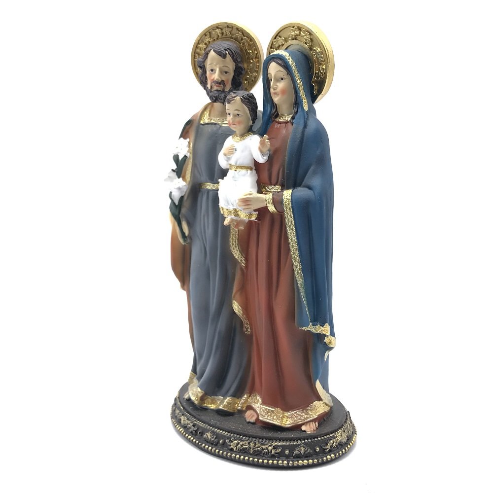 Imagem Sagrada Família Grande Resina 22 Cm - 3