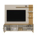 Ver imagem 1 de Estante para Tv até 70 Polegadas Napoli 3 Portas Tauari/off White - Linea Brasil