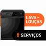 Lava Louças Brastemp 8 Serviços Preta - BLF08AE 110v - 8