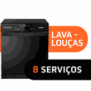 Ver mais imagens de Lava Louças Brastemp 8 Serviços Preta - BLF08AE 110v