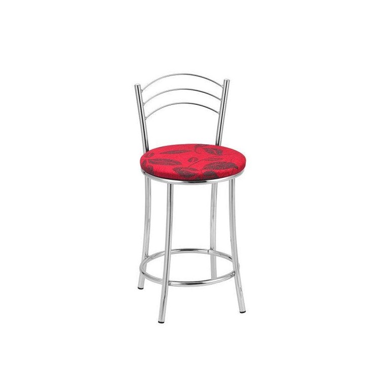 Kit 2 Banquetas Cromadas BC26C de Metal e Assento Espuma D15 Treparoni
