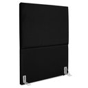 Ver imagem 1 de Cabeceira Solteiro 90 Cm com Frame Luna Suede Preto Artte