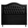 Cabeceira Queen Estofada Capitonê Provençal Corano Preto 160 X 120 Rbl - 1