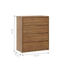 Ver mais imagens de Conjunto Quarto Guarda Roupa com Espelho e Comoda Napolis Amendola