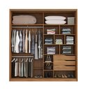 Ver imagem 6 de Conjunto Quarto Guarda Roupa com Espelho e Comoda Napolis Amendola