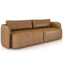 Ver imagem 3 de Sofá 3 Lugares Sala Living Orgânico 220cm Oregon K01 Couríssimo Whisky - Lyam Decor