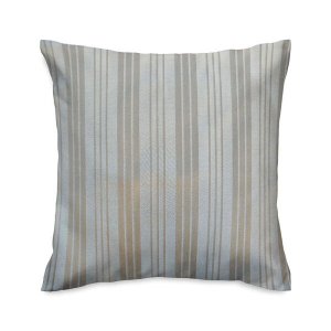 Capa de almofada VivaIN listrado shantung bege