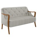 Ver imagem 1 de Poltrona Namoradeira 2 Lugares 135cm Capitonê Lapa M22 Linho Cru - Mpozenato
