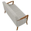 Ver imagem 6 de Poltrona Namoradeira 2 Lugares 135cm Capitonê Lapa M22 Linho Cru - Mpozenato