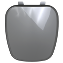 Ver imagem 1 de Assento Tampa para Vaso Sanitário Almofadado Compatível Fit Cinza Escuro Durín