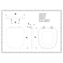 Ver imagem 4 de Assento Tampa para Vaso Sanitário Almofadado Compatível Fit Cinza Escuro Durín