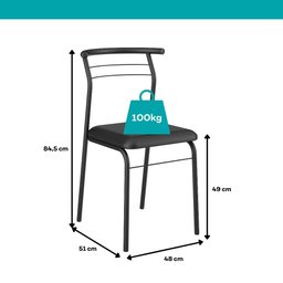 Conjunto Sala de Jantar Carraro Galway com Mesa e 4 Cadeiras - 6