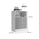 Ver imagem 3 de Cômoda Infantil 3 Gavetas e Nicho 1330 Espresso Móveis Branco