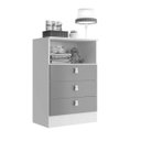 Ver imagem 2 de Cômoda Infantil 3 Gavetas e Nicho 1330 Espresso Móveis Branco