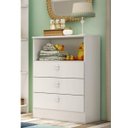 Ver imagem 4 de Cômoda Infantil 3 Gavetas e Nicho 1330 Espresso Móveis