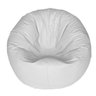 Puff Maça 100x80 sem Enchimento Couro Pufe Branco - 1