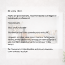 Ver imagem 2 de Nicho de Imbuir 80x40x10 Suporte para Shampoo Nicho Banheiro:branco