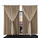 Ver imagem 1 de Cortina Sala e Quarto 3,50x2,80 Tecido Blackout Ana Bege