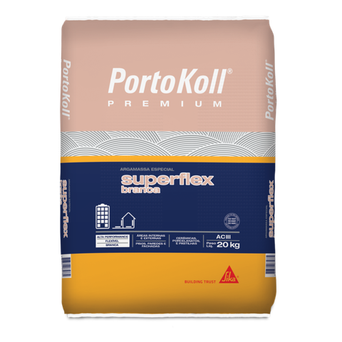 Argamassa Ac3 Superflex Portokoll 20kg - Branca