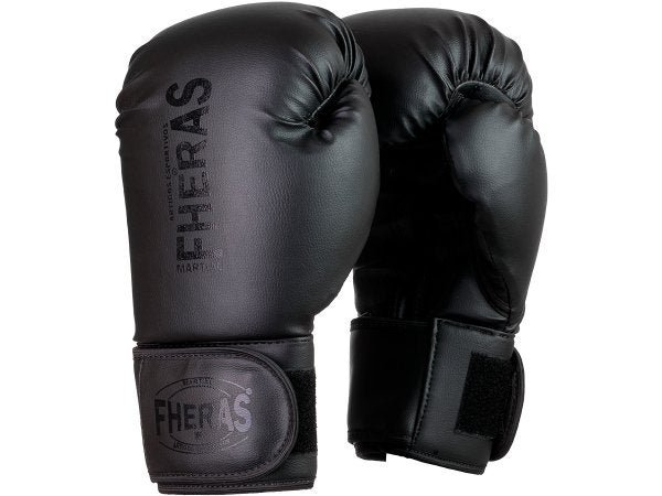 Luva de Boxe Muay Thai MMA Pro All Black Fheras 08Oz - 2
