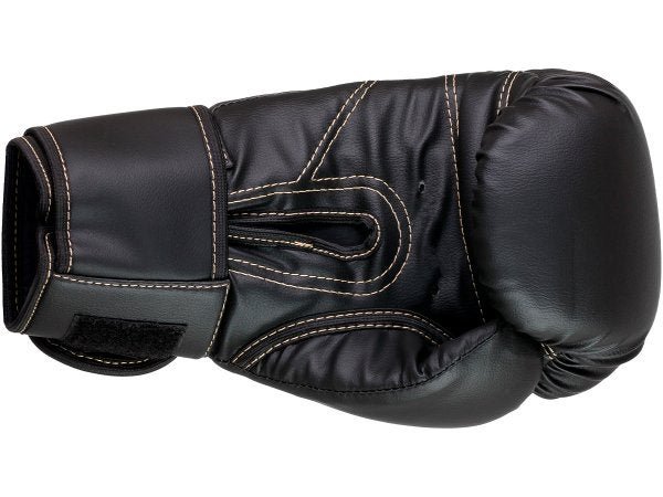 Luva de Boxe Muay Thai MMA Pro Black Golden Fheras 14Oz - 3