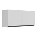 Ver imagem 1 de Armário de Cozinha Aéreo 120cm 2 Portas Veneza Multimóveis V3682 Branco/Preto
