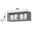 Ver imagem 3 de Armário Cozinha Henn Venaly 1 Porta 80cm Cinamomo