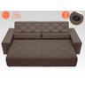 Sofá Retrátil e Reclinável com USB Malibu 2,50m Velosuede Chocolate – NETSOFAS - 3
