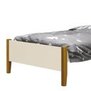 Ver imagem 3 de Cama Solteiro Simba Areia Fosco com Pés Amadeirado e Colchão D33 Reller Móveis