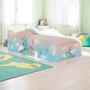 Ver imagem 1 de Cama Solteiro Infantil com Colchão Volta Ao Mundo MDF Branco Casah