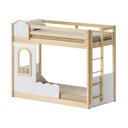 Ver imagem 3 de Beliche Infantil Montessoriana com LED e Janela New Garden Casatema MadeiraOriginals Marrom/Branco