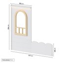 Ver imagem 5 de Beliche Infantil Montessoriana com LED e Janela New Garden Casatema MadeiraOriginals Marrom/Branco