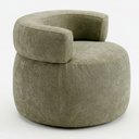Ver imagem 5 de Poltrona Decorativa Orgânica Living Kayce Bouclê Premium Verde Menta - Desk Design